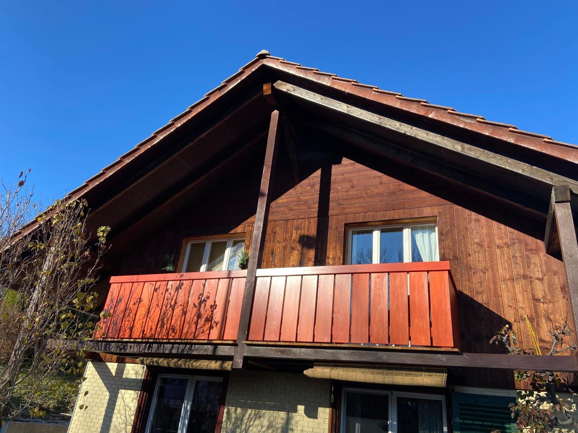 Naturnahe Familienwohnung Ruschegg ภายนอก รูปภาพ